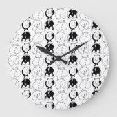 Hamster Butts Pattern Grote Klok (Voorkant)