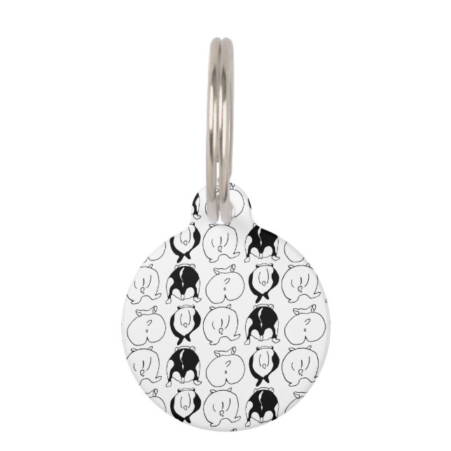 Hamster Butts Pattern Huisdierpenning (Voorkant)