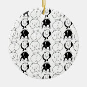 Hamster Butts Pattern Keramisch Ornament (Voorkant)