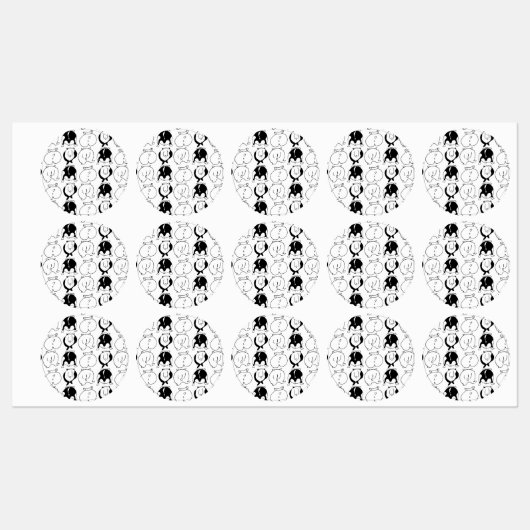 Hamster Butts Pattern Labels (Vel)