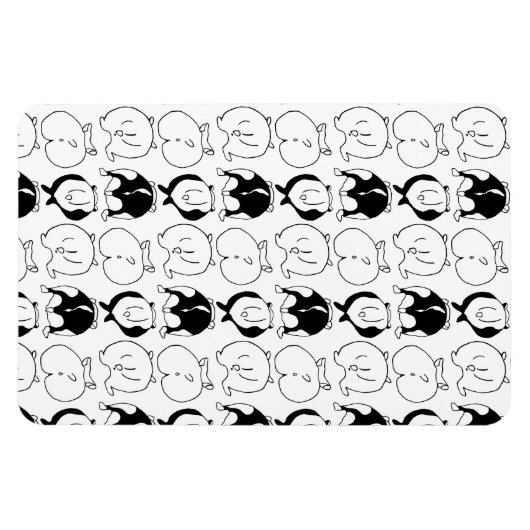 Hamster Butts Pattern Magneet (Horizontaal)