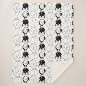 Hamster Butts Pattern Sherpa Deken (Voorkant)