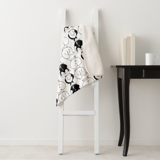 Hamster Butts Pattern Sherpa Deken (In situ)