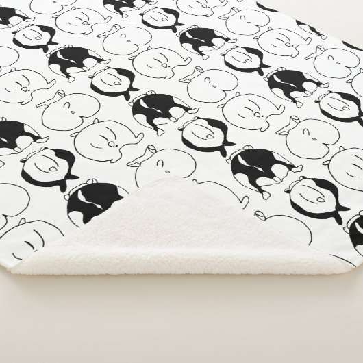 Hamster Butts Pattern Sherpa Deken (3/4)