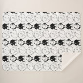 Hamster Butts Pattern Sherpa Deken (Voorkant (horizontaal))