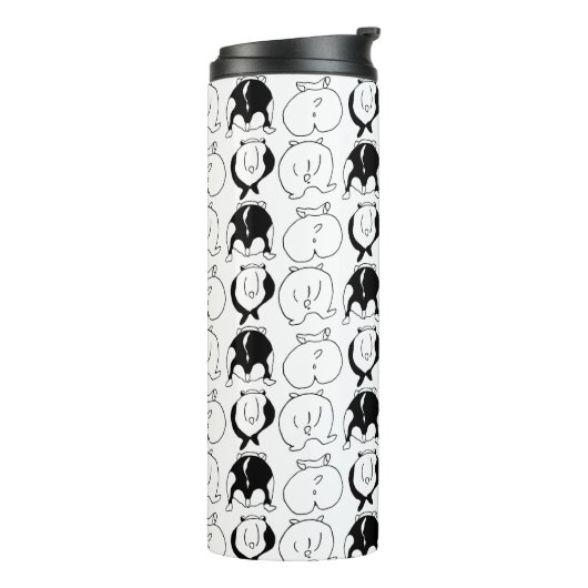 Hamster Butts Pattern Thermosbeker (Gedraaid links)