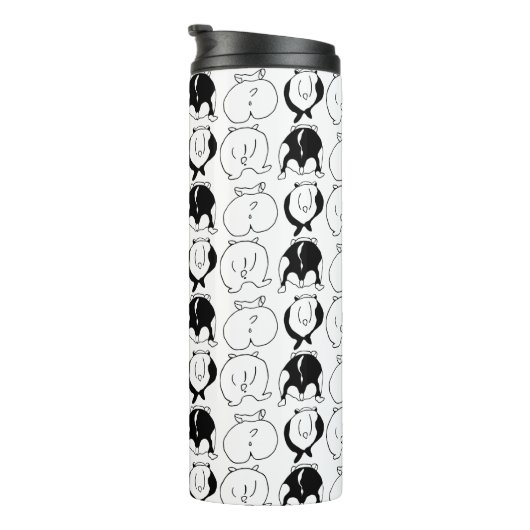 Hamster Butts Pattern Thermosbeker (Geroteerd rechts)