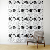 Hamster Butts Pattern Wandkleed (In situ)