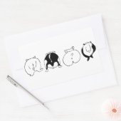 Hamster Butts Rechthoekige Sticker (Envelop)