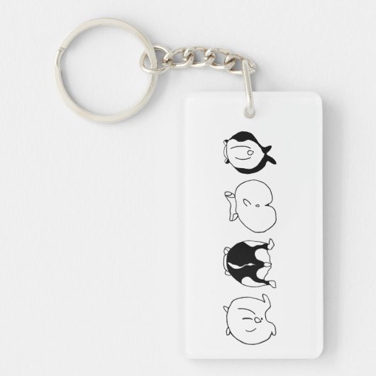 Hamster Butts Sleutelhanger (Voorkant)