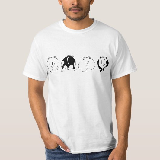 Hamster Butts T-shirt (Voorkant)