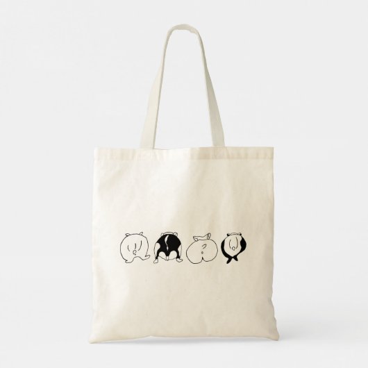 Hamster Butts Tote Bag (Achterkant)