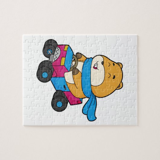 Hamster Car Legpuzzel (Horizontaal)
