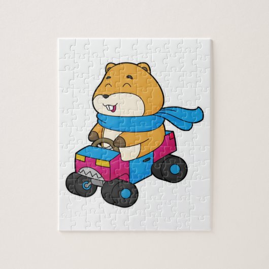 Hamster Car Legpuzzel (Verticaal)