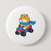 Hamster Car Ronde Button 7,6 Cm (Voorkant)