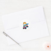 Hamster Car Ronde Sticker (Envelop)