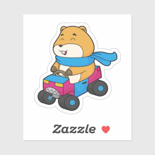 Hamster Car Sticker (Vel)