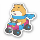 Hamster Car Sticker (Voorkant)