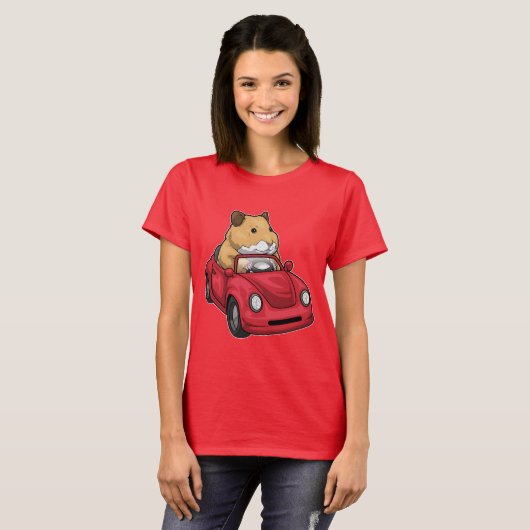 Hamster Car T-shirt (Voorkant volledig)