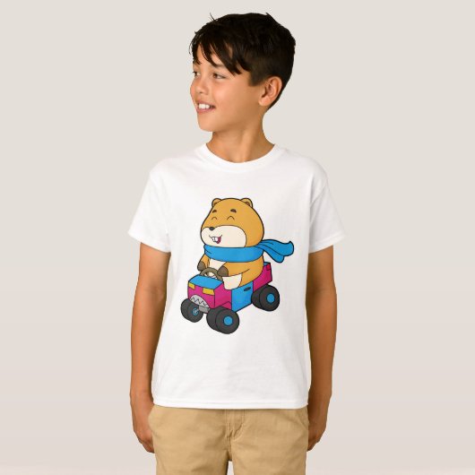 Hamster Car T-shirt (Voorkant volledig)