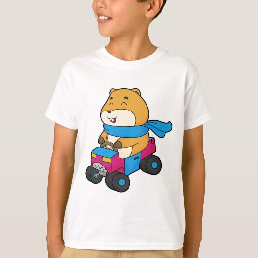 Hamster Car T-shirt (Voorkant)