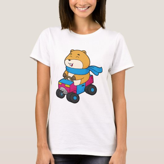 Hamster Car T-shirt (Voorkant)