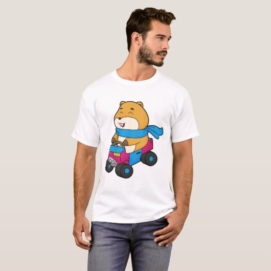 Hamster Car T-shirt (Voorkant volledig)