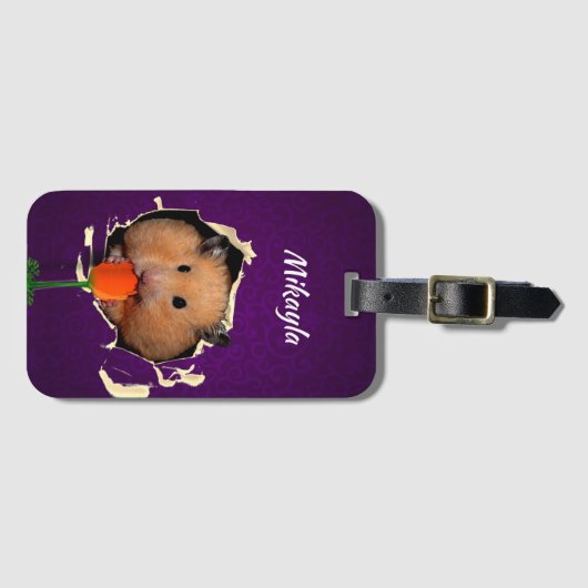 Hamster Chews Hole in Bagagelabel (Voorkant (horizontaal))