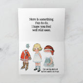 Hamster Child's Get Well Card Kaart (Binnen)