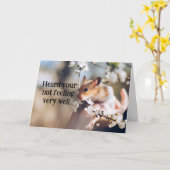 Hamster Child's Get Well Card Kaart (Gele Bloem)
