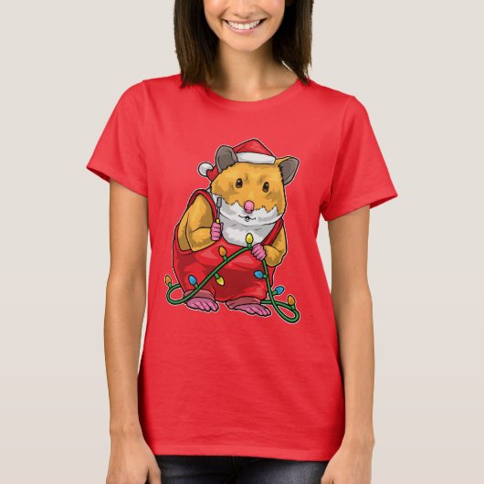 Hamster Christmas Craftsman T-shirt (Voorkant)