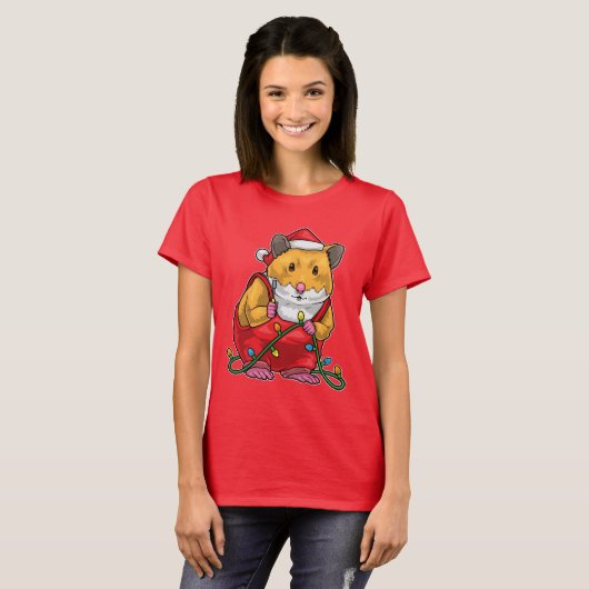 Hamster Christmas Craftsman T-shirt (Voorkant volledig)