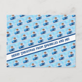 Hamster Christmas Stocking Fotocollage Feestdagenkaart (Voorkant)