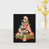 Hamster Christmas Tree Led Funny Hamster Snow Chir Kaart (Gele Bloem)