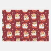 Hamster Christmas Wrapping Paper (Voorkant)