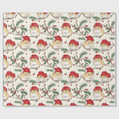 Hamster Christmas Wrapping Paper Design Cadeaupapier (Vlak)