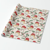 Hamster Christmas Wrapping Paper Design Cadeaupapier (Uitgerold)