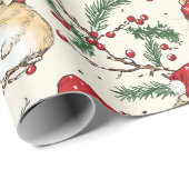 Hamster Christmas Wrapping Paper Design Cadeaupapier (Rol Hoek)