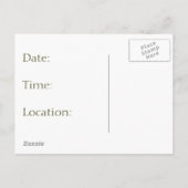 Hamster Couple, Daisies: Save the Date, Huwelijk Aankondigingskaart (Achterkant)