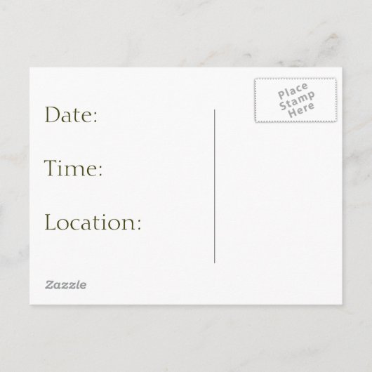 Hamster Couple, Daisies: Save the Date, Huwelijk Aankondigingskaart (Achterkant)