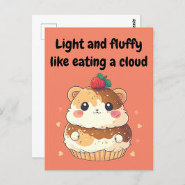 Hamster Cream Puff - Light and Fluffy Briefkaart