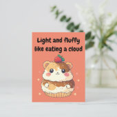 Hamster Cream Puff - Light and Fluffy Briefkaart (Staand voorkant)