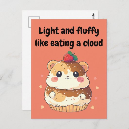 Hamster Cream Puff - Light and Fluffy Briefkaart (Voorkant / Achterkant)