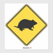 Hamster Crossing Sticker (Vel)
