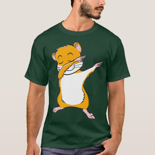 Hamster Dabbing Shirt Dab Dierenvriend Gerbil (Voorkant)