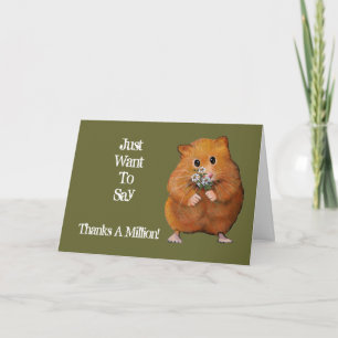 Hamster, Daisies: Bedankt A Million: Artwork