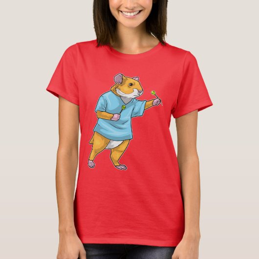Hamster Darts Dart T-shirt (Voorkant)