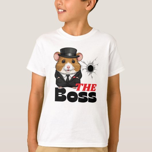 Hamster, de maffiabaas t-shirt (Voorkant)