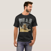 Hamster Deadliftraining Grappige Cute Rat Gewichth T-shirt (Voorkant volledig)