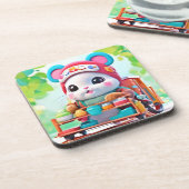 Hamster Delivery Hero Bier Onderzetter (Linkerzijde)